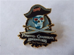 Disney Trading Pin 51926 WDW - Adventures on the 7 Seas Lagoon - Event Logo - Skull and Crossbones