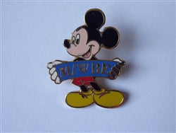 Disney Trading Pin 52712 Mickey Holding M/WBE Banner