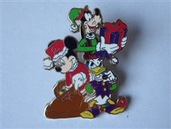 Disney Trading Pin 58421 DS - Mickey, Goofy and Donald - Santa and Elves - Holiday Tree - Days 1-6 - Advent