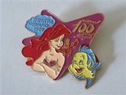 Disney Trading Pin 6022 M&P - Ariel & Flounder - The Little Mermaid - 100 Years of Magic
