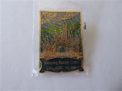 Disney Trading Pin 65107 DLR - Sleeping Beauty Castle Stained Glass - Hong Kong Disneyland - Cast Exclusive - Pin of the Month September 2008