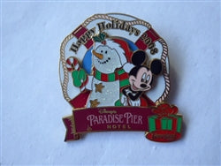 Disney Trading Pin 65983 DLR - Disney's Paradise Pier Hotel Holiday Wreath (Mickey Mouse)