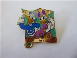 Disney Trading Pin 69363 TDR - Donald & Daisy Duck - Dining Voyage 2007 - Miracosta Hotel - Ambassador Hotel