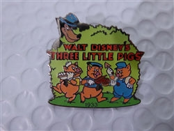 Disney Trading Pins Countdown to the Millennium Series #13 (Three Little Pigs & Big Bad Wolf)