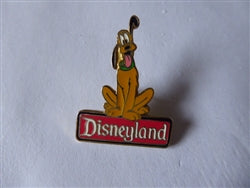 Disney Trading Pin 754 DL - Pluto - Disneyland Character Sign