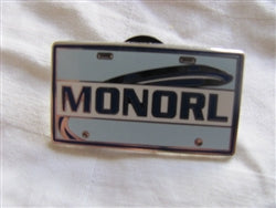Disney Trading Pin 78395: DLR - Mini-Pin Collection - Attraction Vehicle License Plate Frame (MONORL)