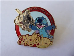 Disney Trading Pin 82148 WDW - Annual Passholder Exclusive 2011 - Magic Kingdom 40 Years of Magical Memories - Stitch and Dumbo ride only