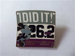 Disney Trading Pins 88217 WDW - 2012 Marathon 'I Did It!' - Mickey Mouse
