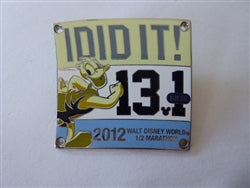 Disney Trading Pins 88218 WDW - 2012 Marathon Half 'I Did It!' - Donald Duck