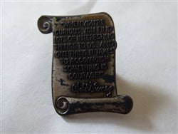 Disney Trading Pin 8934 WDW - Walt Disney Scroll Quote #4 (When You're Curious...)