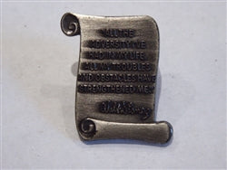 Disney Trading Pin 9445 WDW - Walt Disney Scroll Quote #5 (All the Adversity...)