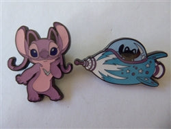 Disney Trading Pin Lilo & Stitch Experiment Cousins & Spaceships Blind Box Pin Set - Angel
