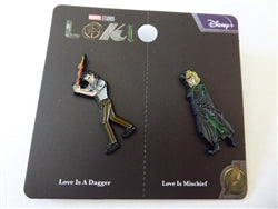 Disney Trading Pins Marvel Loki & Sylvie Enamel Pin Set