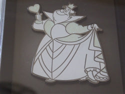 Disney Trading Pin Queen Of Hearts Jumbo Pink A La Mode 3” Pin White
