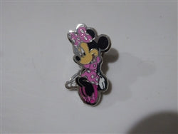 Disney Trading Pin Monogram Minnie Mouse Pink Dress