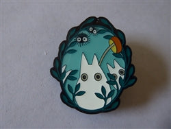 Disney Trading Pin Ghibli My Neighbor Totoro Leaf Frame Blind Box - White Totoro