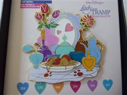 Disney Trading Pin WDI Color Palette Jumbo Lady & The Tramp