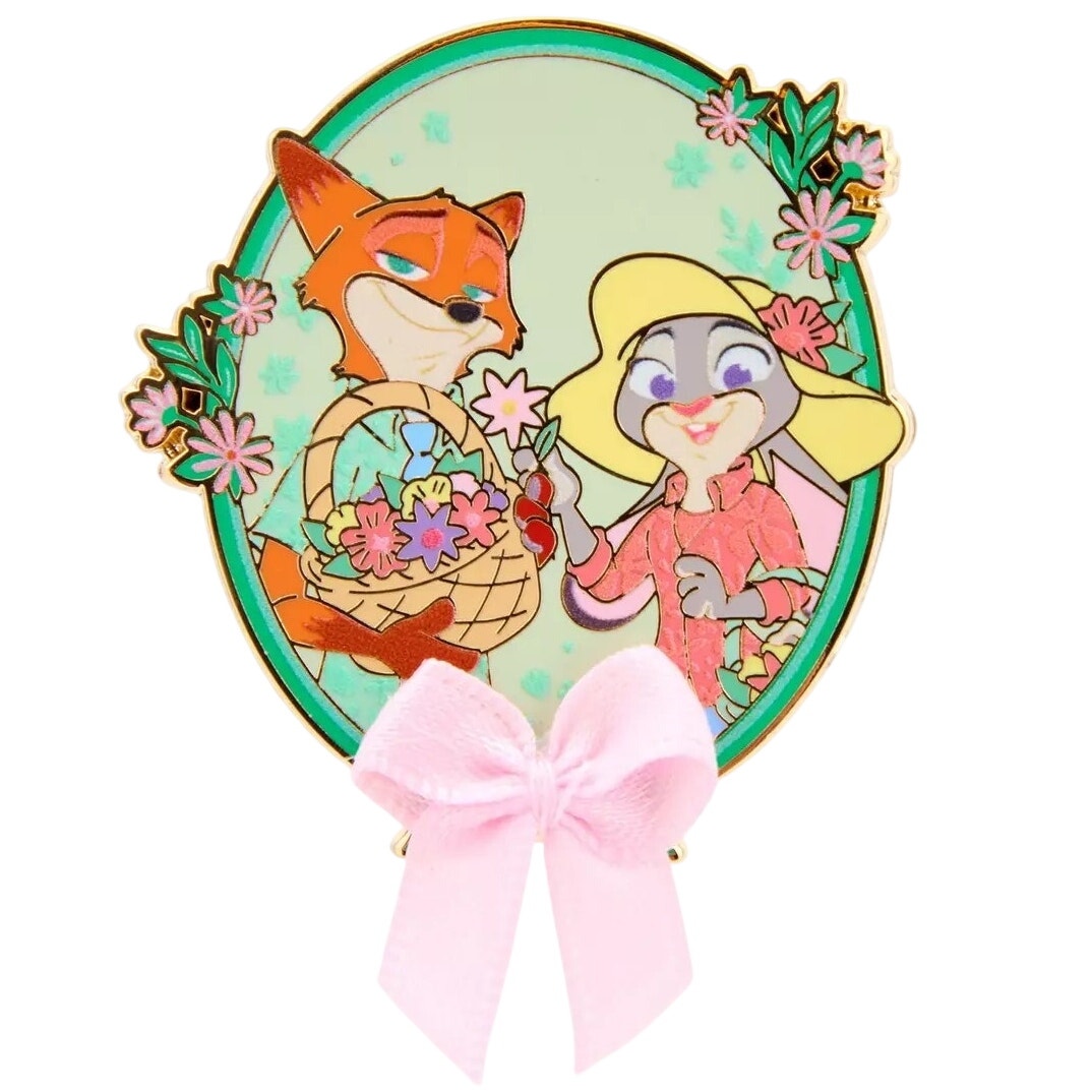 MII - Nick Wilde and Judy Hopps - Pink Ribbon Bow - Zootopia