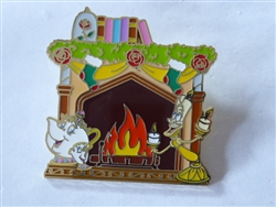 Disney Trading Pins 152188 UNCAS Beauty And The Beast Fireplace Holiday