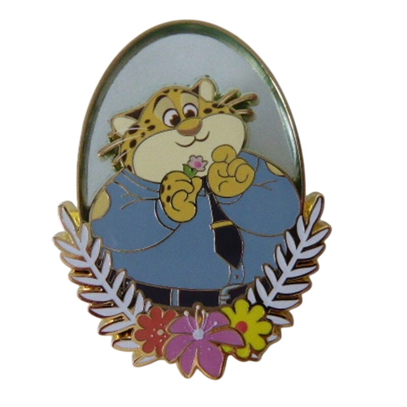 MII - Officer Clawhauser Zootopia Floral Stained Glass