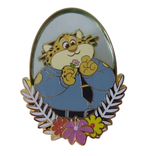 MII - Officer Clawhauser Zootopia Floral Stained Glass
