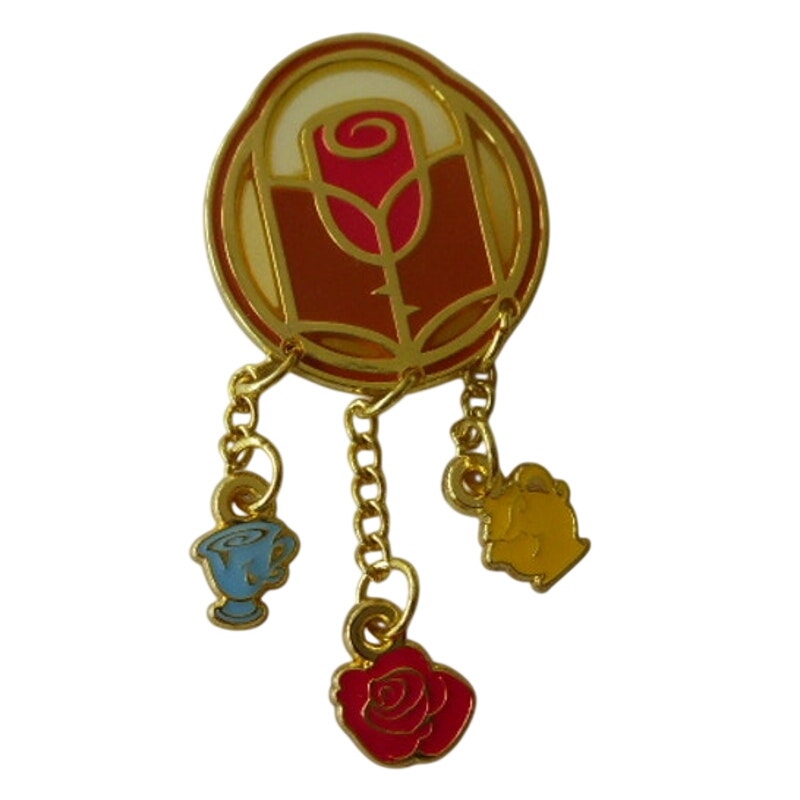 Princess Stained Glass Dangling Charms - Belle