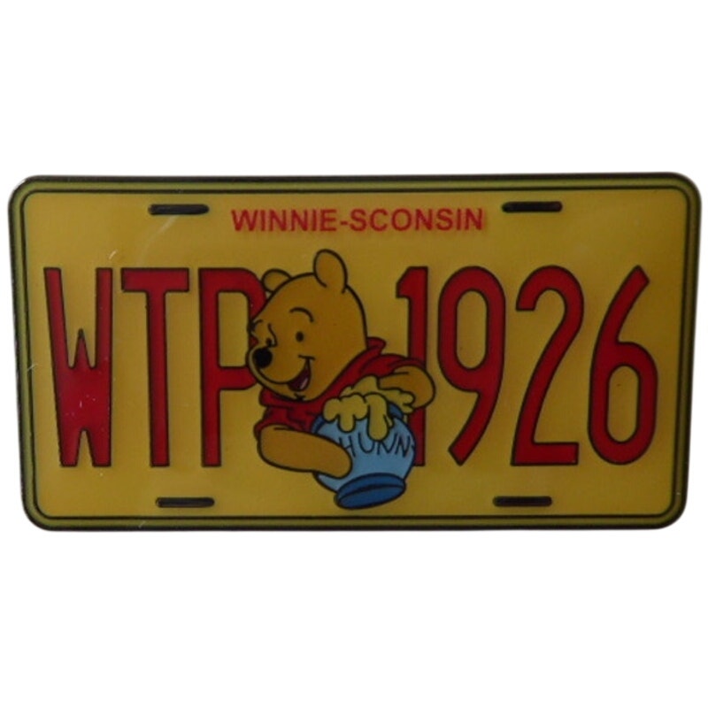 LFLY Pooh Winne-Sconsin WTP 1926 Pooh License Plates