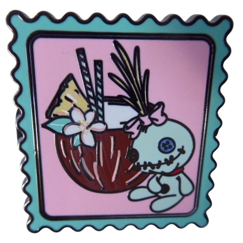 FiGPiN Scrump Sitting Next to a Coconut Drink Y1050 Super Rare