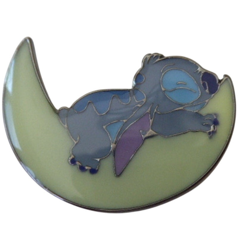 Neon Tuesday Stitch Sleeping on the Moon - Glow