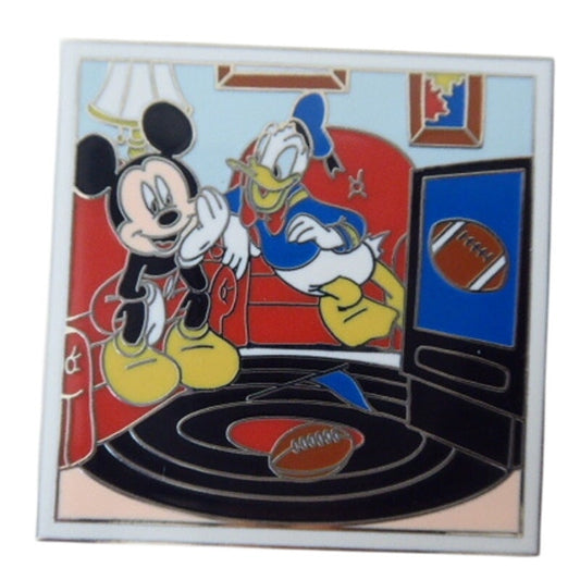 WDW Mickey and Donald Watching Football Day in the Life