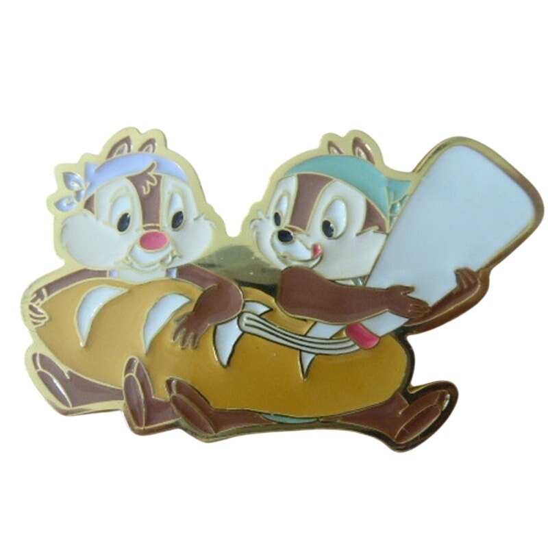 Chip and Dale holding Baguette and Mayo Disney Kingsley Cafe