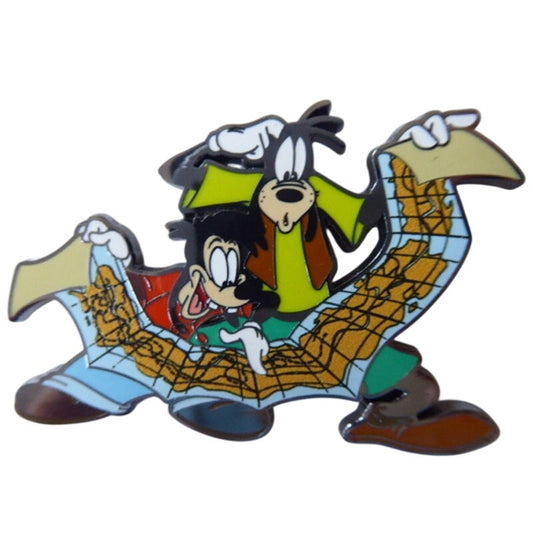 DLP - Goofy and Max Looking at a Long Map
