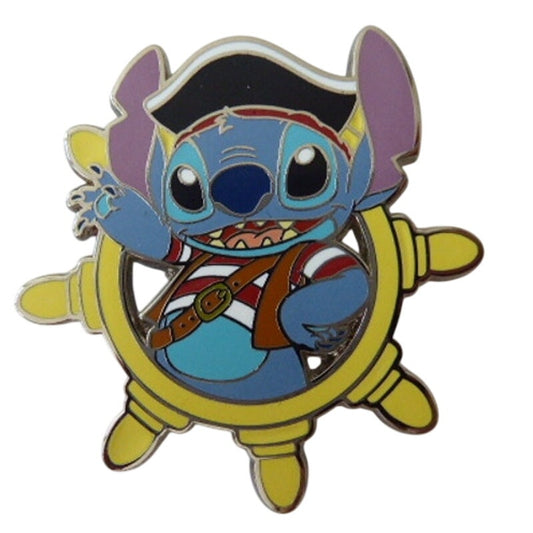 DCL Stitch Characters in Ship Wheel - Lanyard Starter
