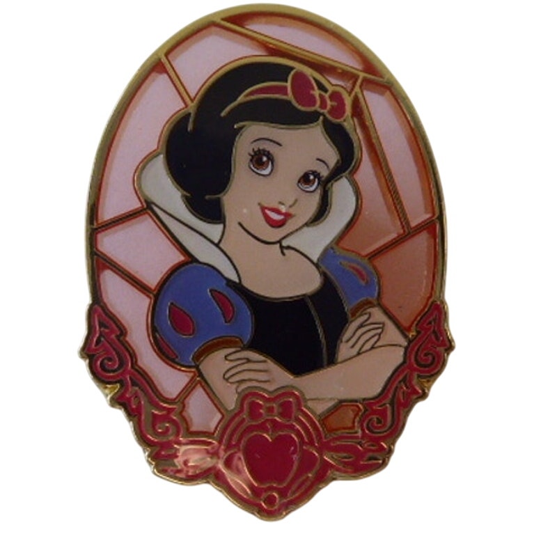 Princess Stained Glass Portrait - Snow White