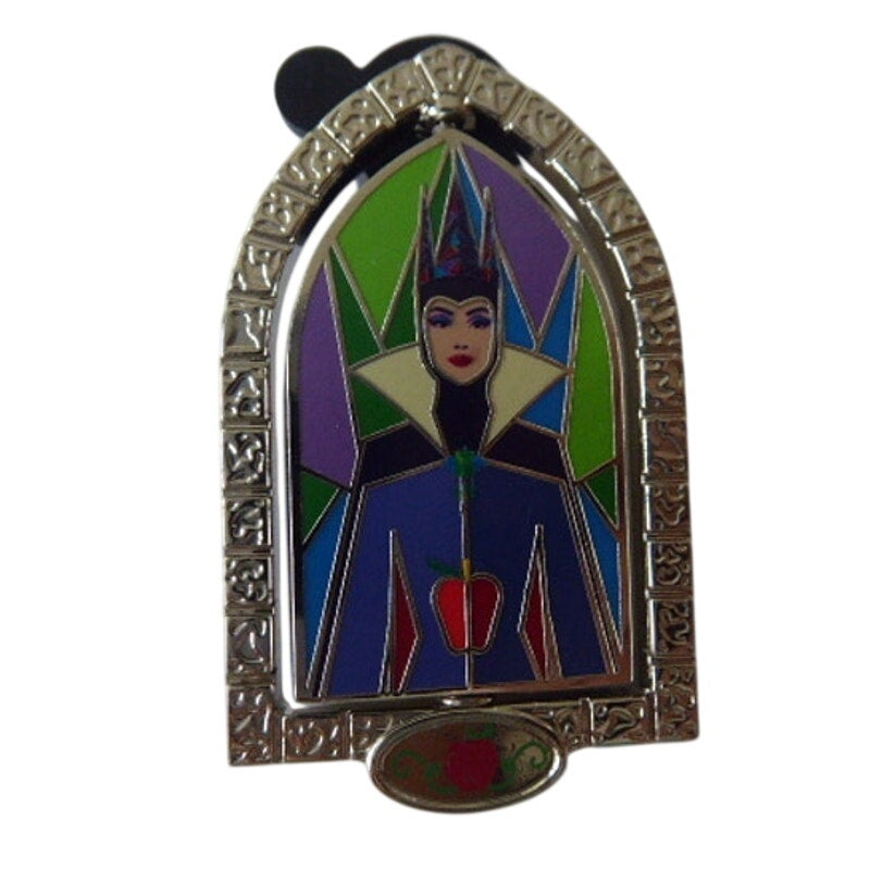 Snow White and Evil Queen Stained Glass Window Spinner
