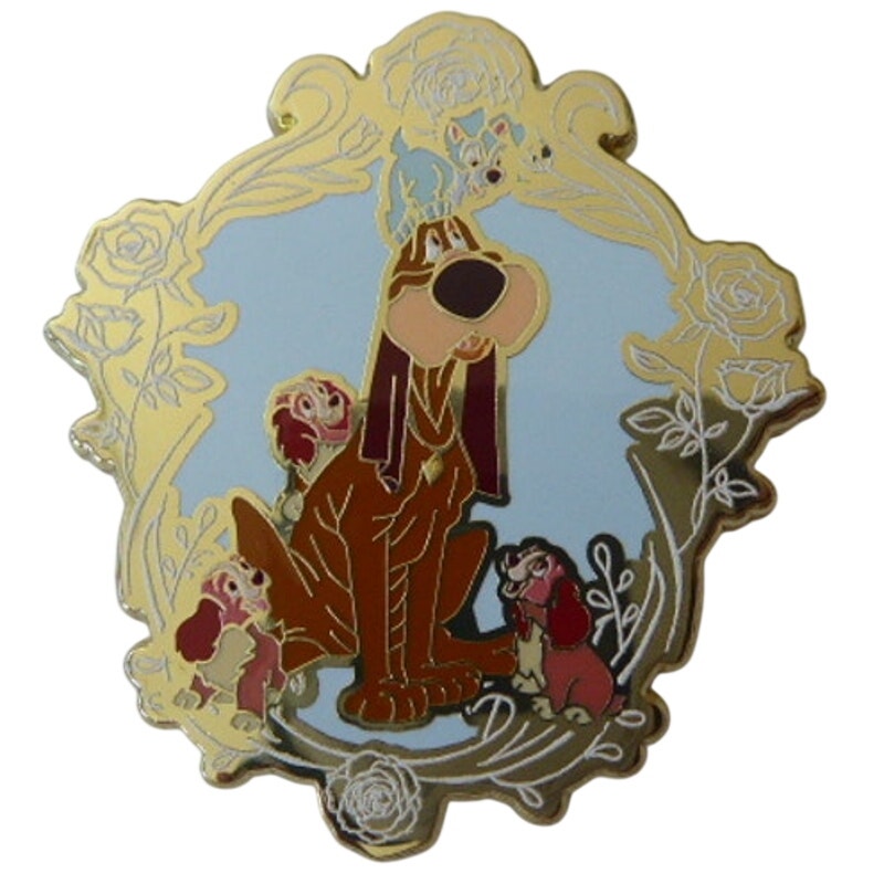 Trusty and Puppies Lady and the Tramp Portraits Mystery