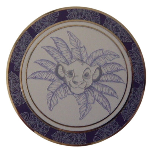 MII Simba with Leaf Mane Lion King Porcelain Plates