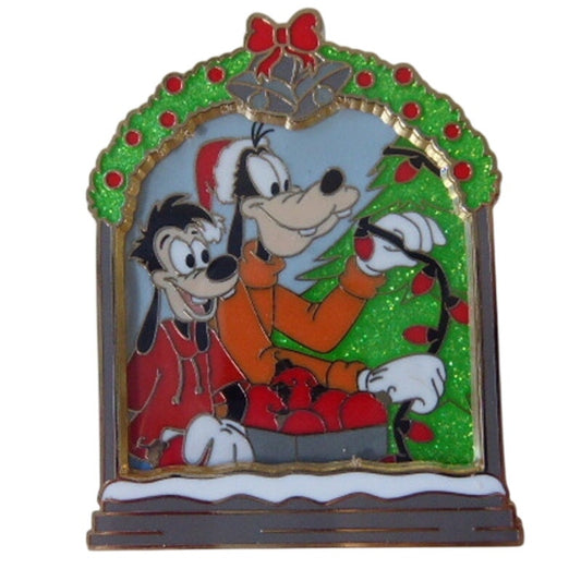 Goofy and Max Decorating a Tree Making Merry Memories