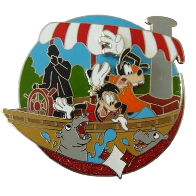 Goofy and Max on Jungle Cruise Ride Attractions Series