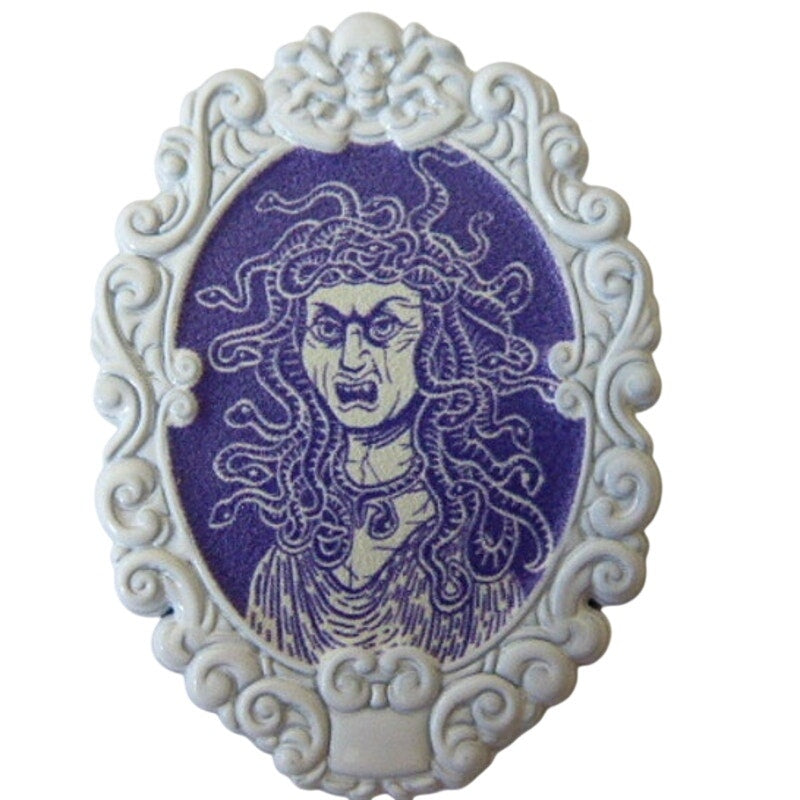 Medusa Changing Portrait Haunted Mansion Glow-in-Dark Cameo
