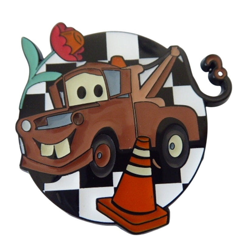 BioWorld Tow Mater Pixar Cars on Checkerboards Mystery