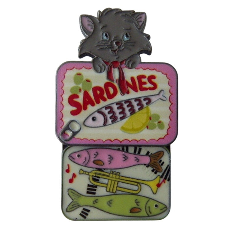 Berlioz Sardine Can - Disney Cats Sardine Mystery
