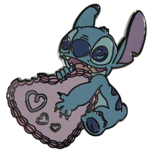 Loungefly Stitch Eating a Heart-shaped Cake Be Mine