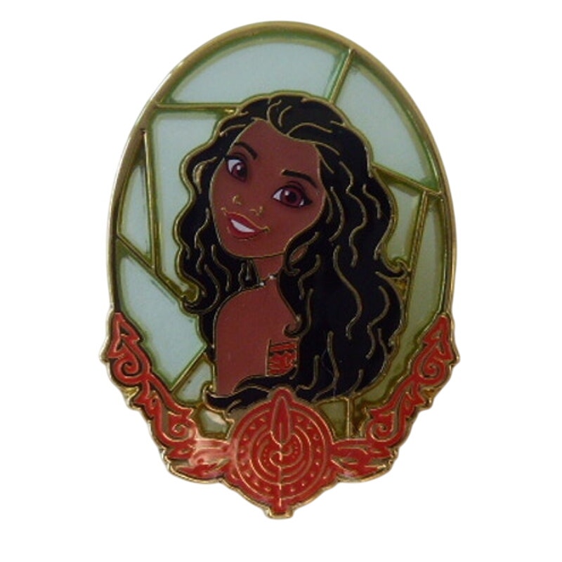 Princess Stained Glass Portrait - Moana