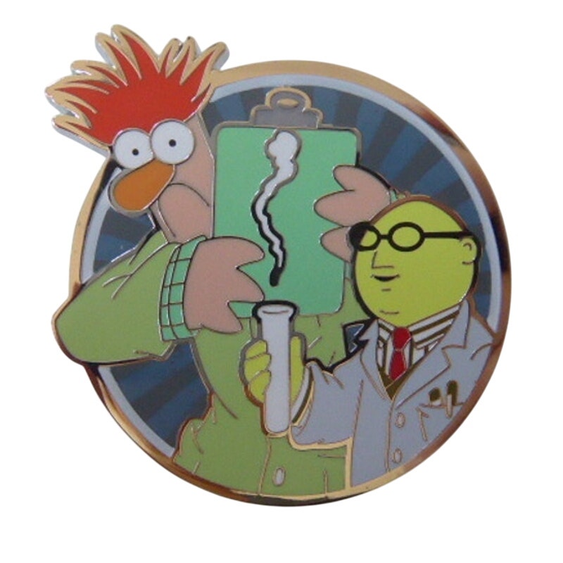 Dr Bunsen Honeydew and Beaker Muppets Round Portraits