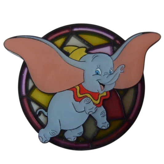 LFLY Dumbo Disney Animals on Stained Glass Windows