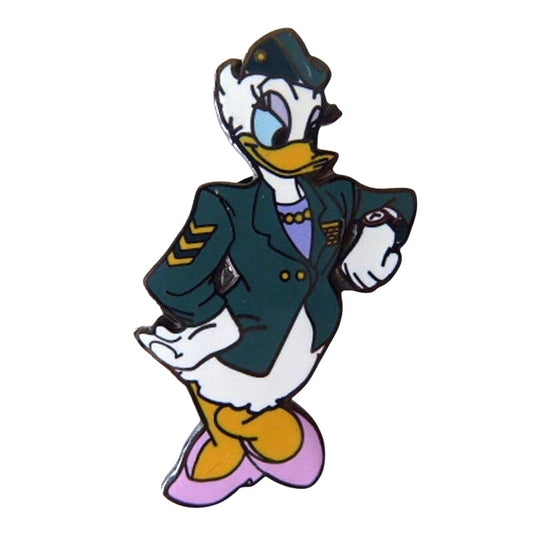 DLR Daisy Duck Looking at Watch Army Military Soldier