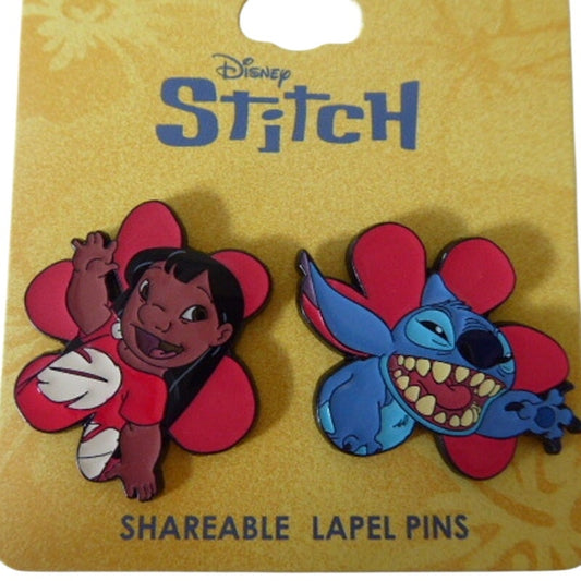 Lilo & Stitch Floral Lilo & Stitch Enamel Pin Set