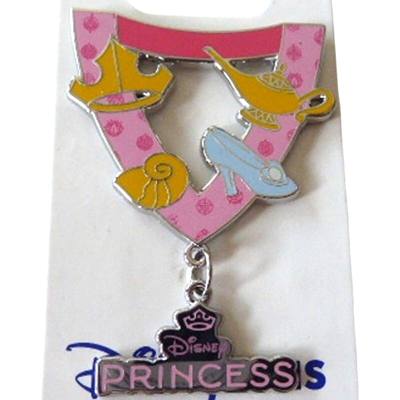 Princesses Pin Trading Lanyard with Dangle Medallion