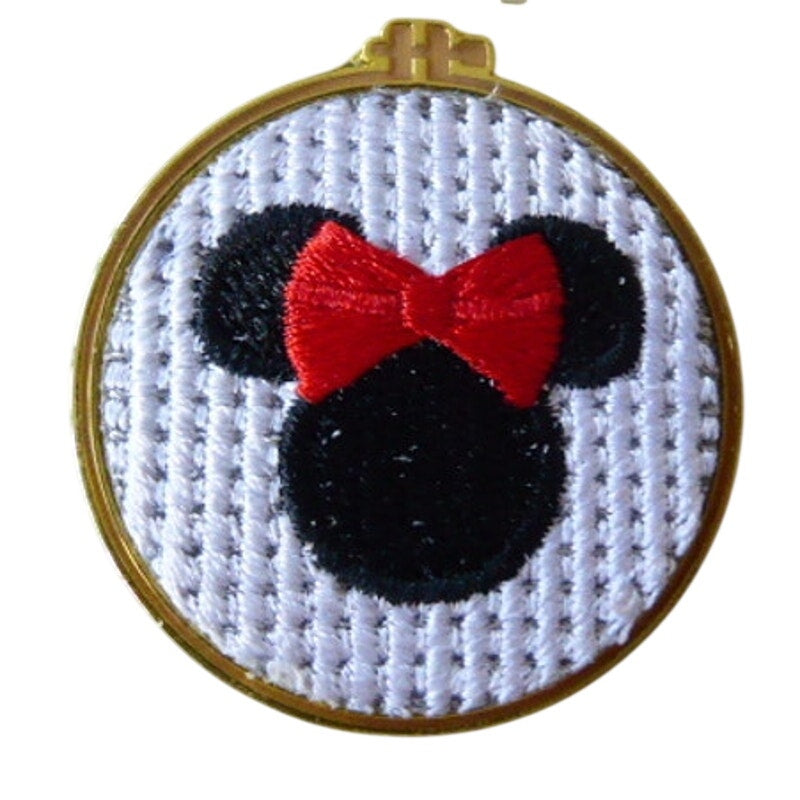 LFLY - Embroidered Minnie Mouse Cross Stitch